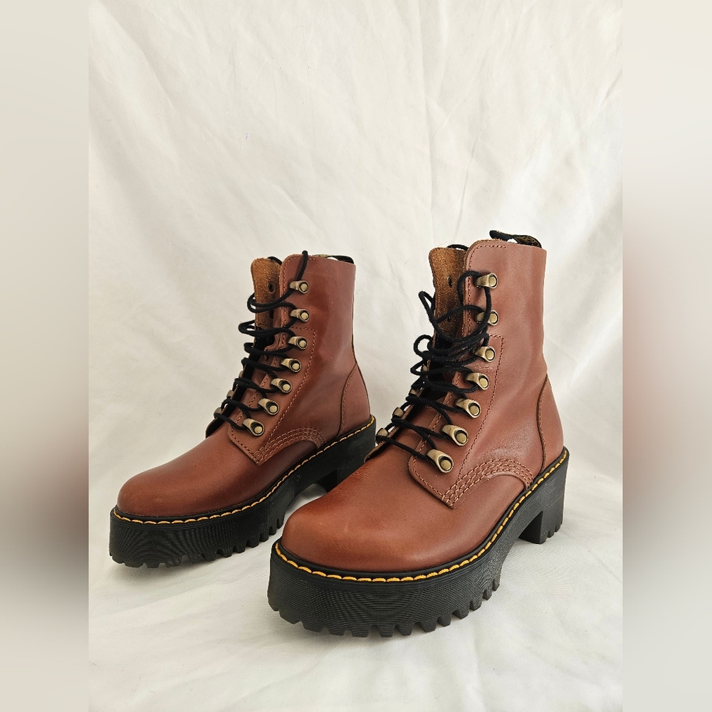 Dr. Martens Brown Ankle Boots - Picture 3 of 5